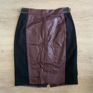 Ann Taylor Burgundy Pencil Skirt Size 2